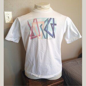 XL Unique Vintage Gay Pride "Triangles" Artistic T-shirt by Peach-Lick Artworks